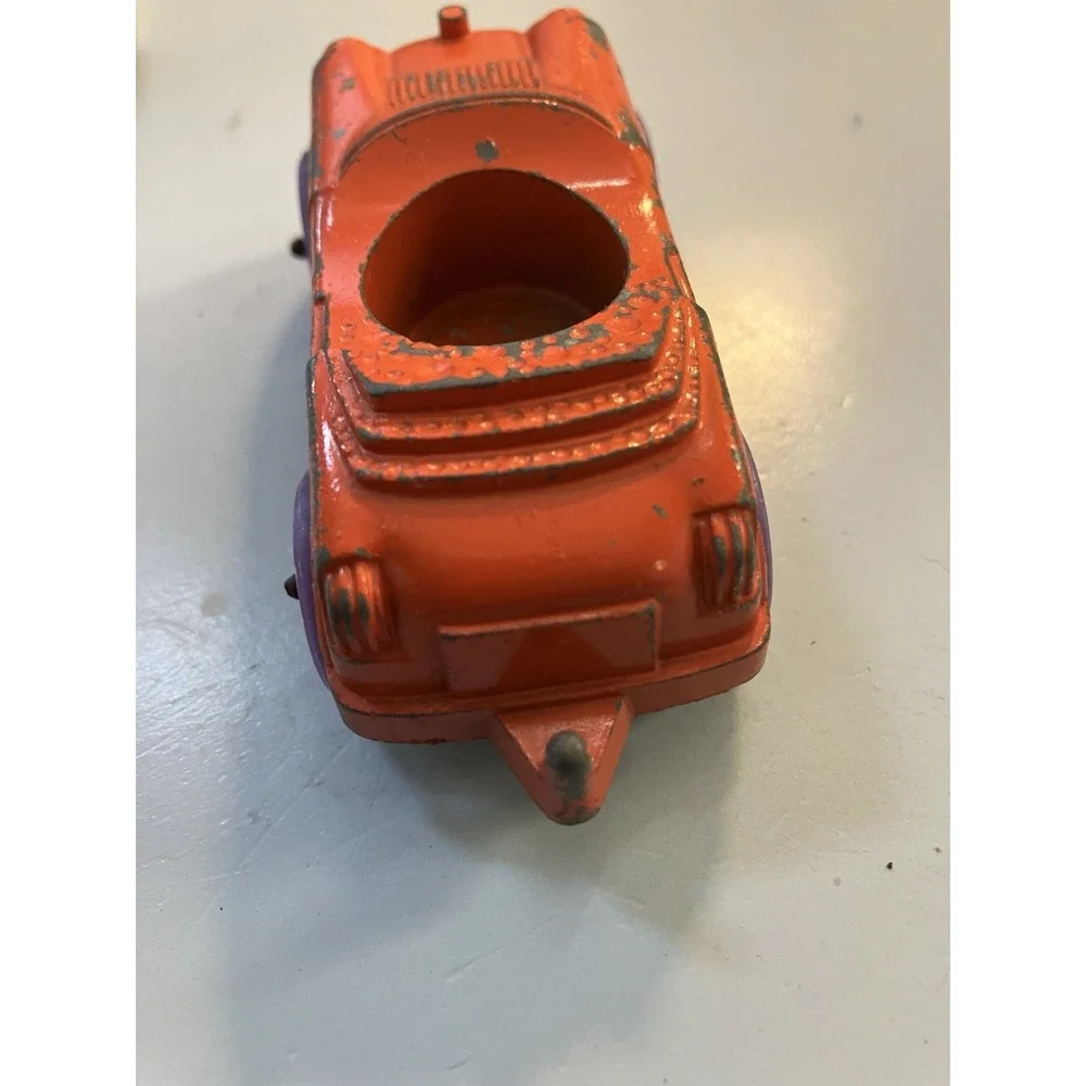 1968  Tootsie Toy  Diecast Orange / Purple for Little People  - Vintage Car